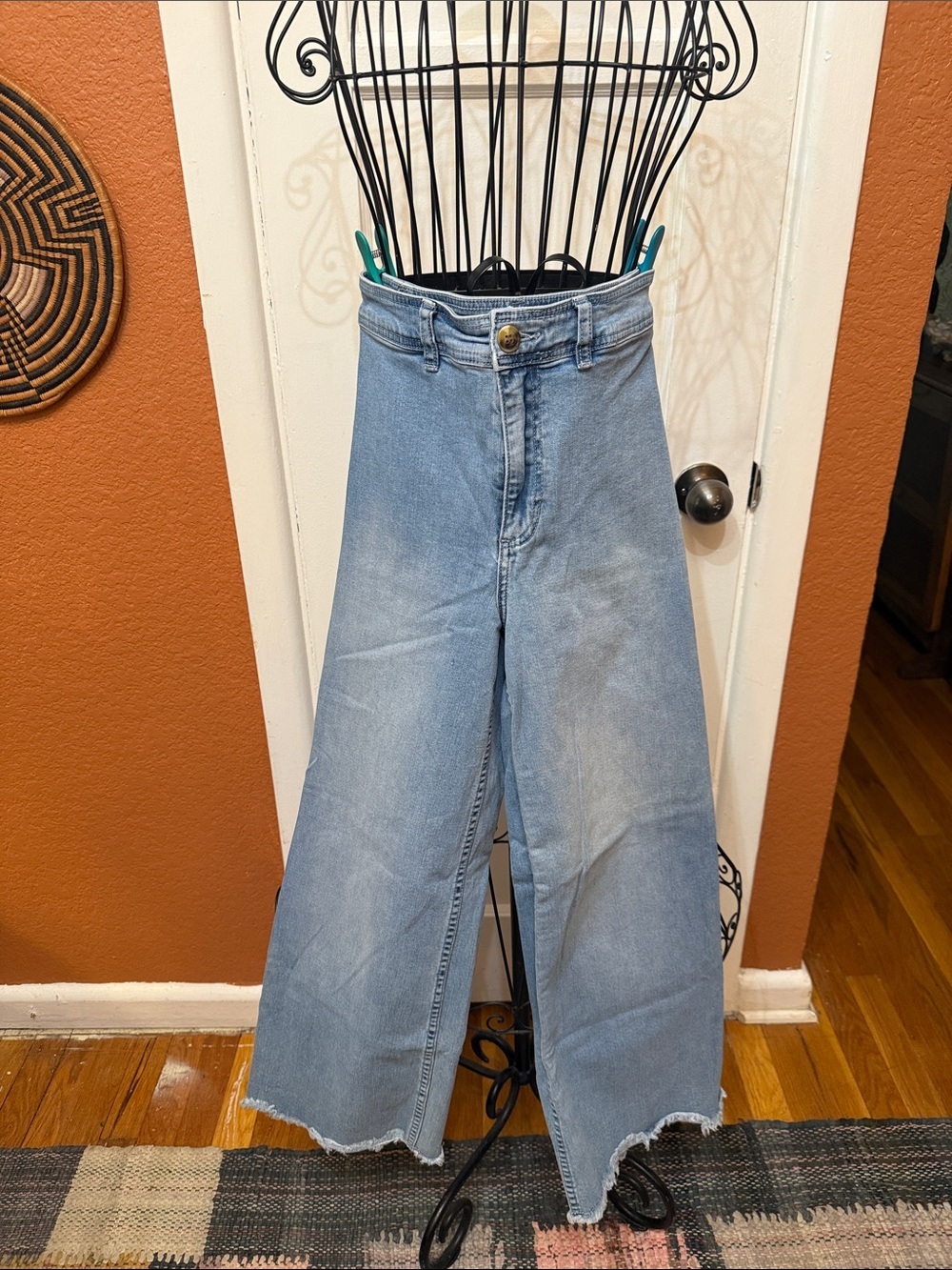 Billabong Light Blue High-Waist Wide Leg Jeans